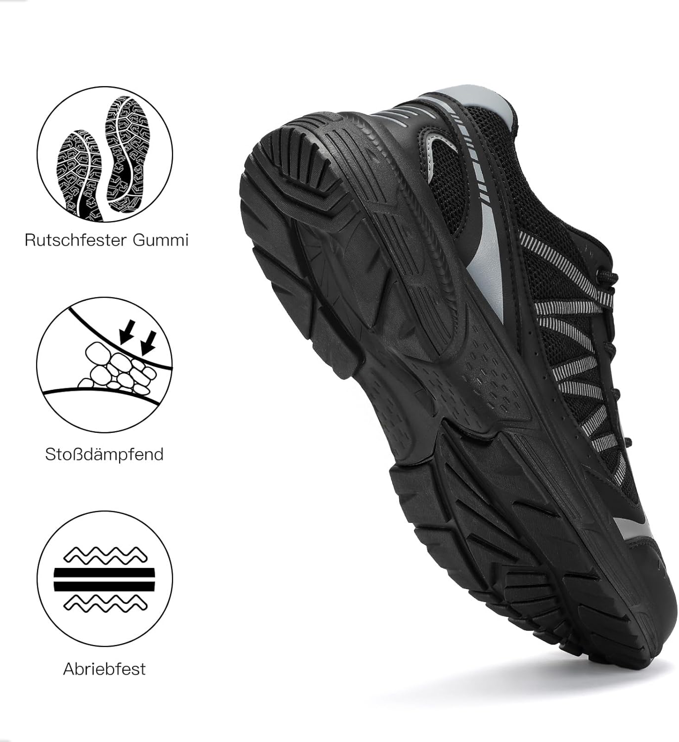 Kricely Trainer Herrenschuhe Trail Laufschuhe Wanderschuhe Sportschuhe Trainer Tennis Fitness Jogging Wanderschuhe Leichte atmungsaktive Straßenlaufschuhe – Bild 4