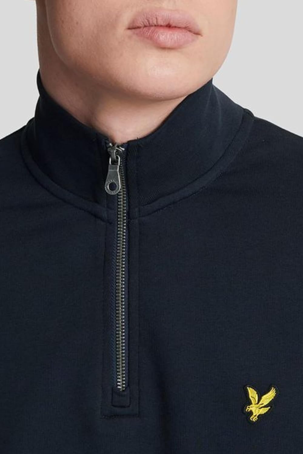 Lyle & Scott Premium Troyer Herren - 100% Baumwolle | Halbzip Sweatshirt mit Basic Design | XS-XXL – Bild 4