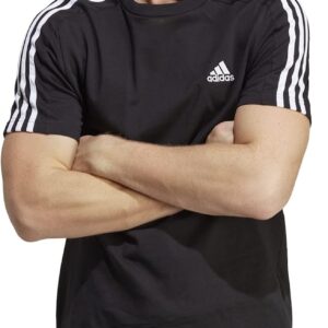 Adidas Herren Essentials Single Jersey 3-Stripes T-Shirt Kurzärmeliges T-Shirt (1er Pack)