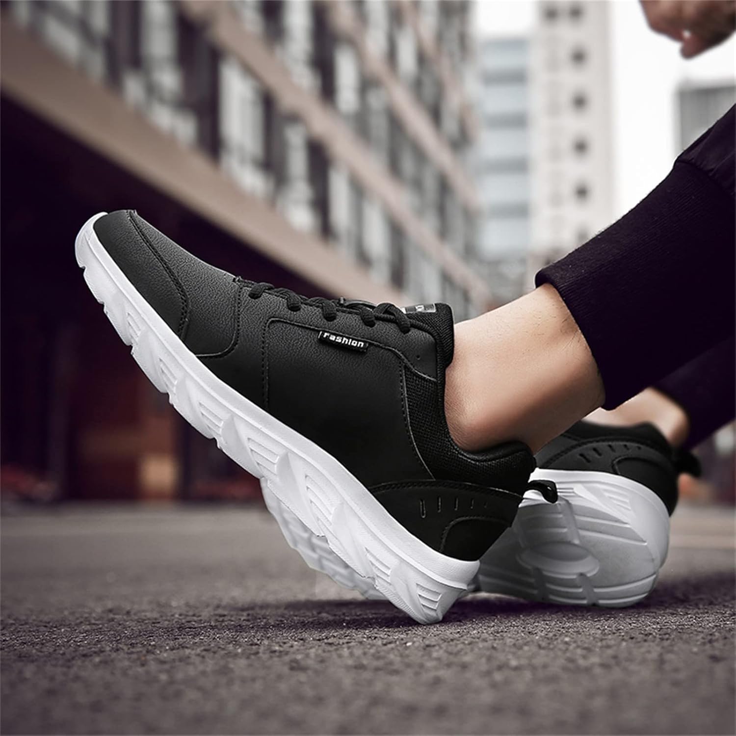 Vejtmcc Herren Jogging-Schuhe, Wanderschuhe, Laufschuhe, Trainer, rutschfeste Gummi-Sohlen, Polsterung, Luftkissen, bequem – Bild 7