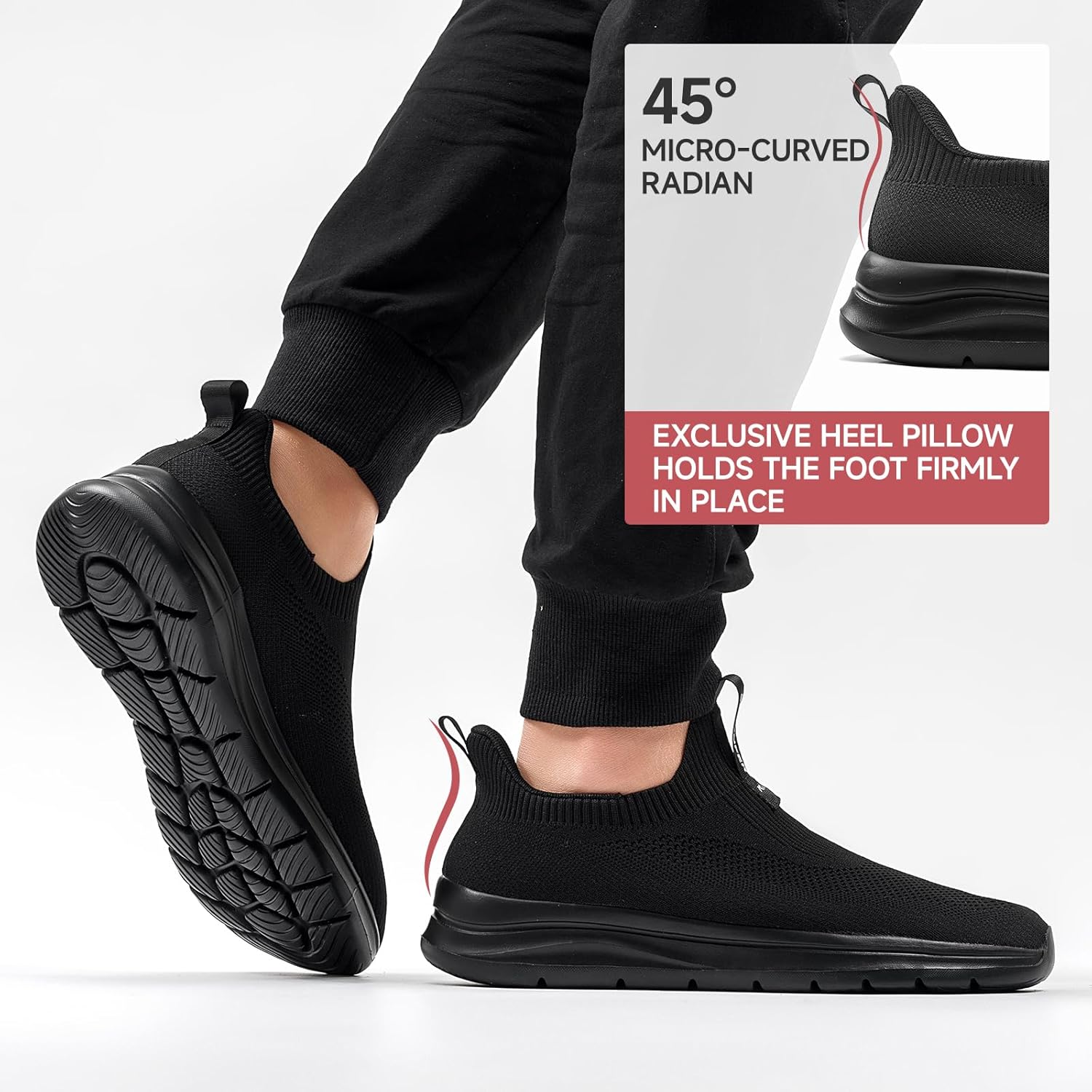 SOSENFERSFRECHSSCHLUSS DER TRAINGERS AMMEICHEN SHOOS VERMANNTRAGEN Ohne Schnürsenkel Trainer bequeme lässige Sportschuhe Leichte Fitnessstudio Wanderschuhe für Männer – Bild 7