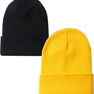 Ruqizhi Beanie Hut für Männer Frauen schlampig Beanie Winter gestrickt Hut weiche Hut