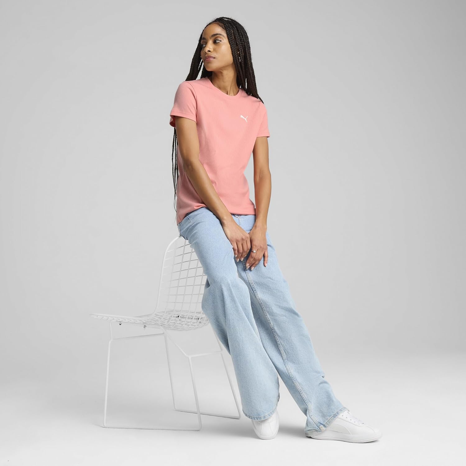 Puma Unisex ESS erhöhte Rippen-T-Shirts (Packung von 1) – Bild 6