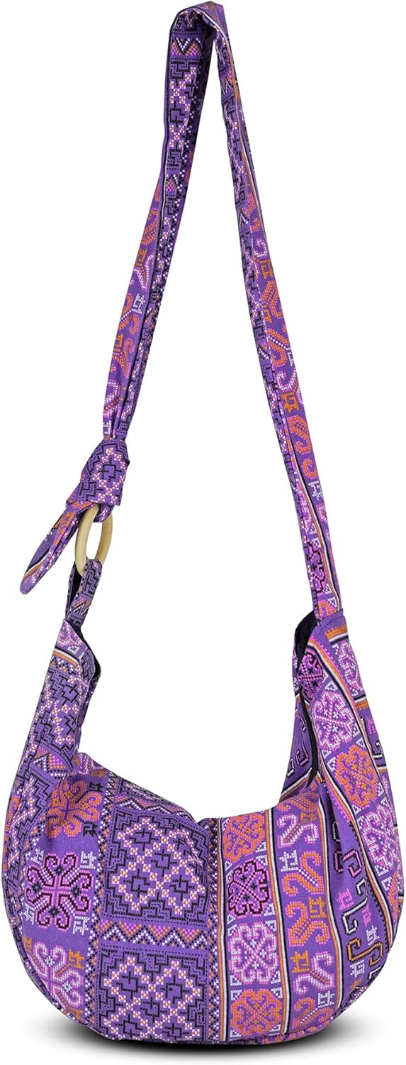 Ihre gemütlichen Damen -Crossbody -Handtaschen, Hippie -Tasche, Hobo -Taschen für Frauen, Schulterschlingbeutel, Hippie -Tasche, Hippie -Tasche – Bild 2