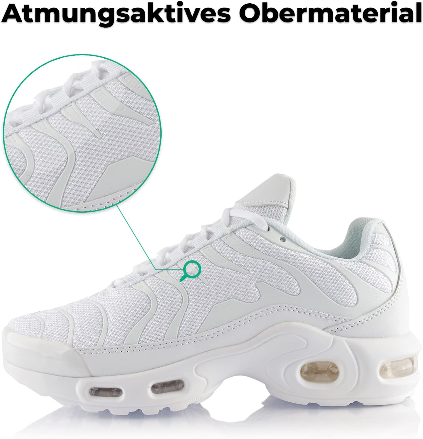 Fusskleidung® Trainer für Frauen und Männer, gepolsterte Sportschuhe, leichte Laufschuhe – Bild 2