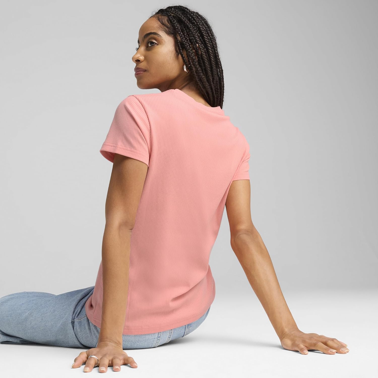 Puma Unisex ESS erhöhte Rippen-T-Shirts (Packung von 1) – Bild 5