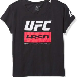 Reebok UFC Fan Gear Fight Week T -Shirt, schwarz, mittel, schwarz