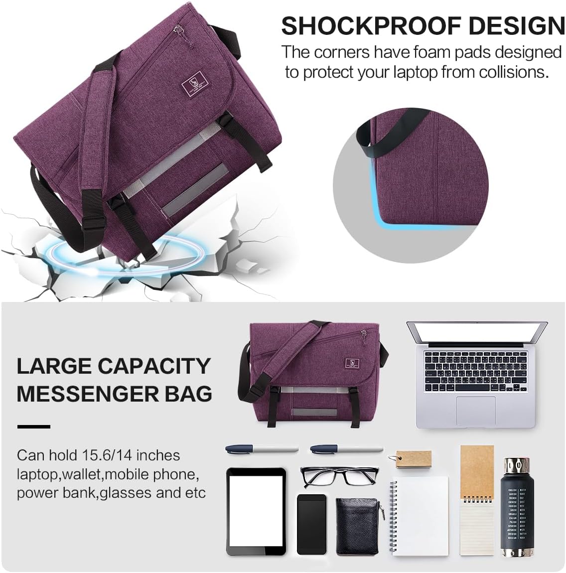 Oiwas Frauen Messenger -Tasche – Bild 5