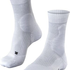 Falke Herren TE2 Tennissocken Medium Polster Anti-Bubble Stabilisierende Knöchelpolster für Hartplätze, die schnell atmungsaktives nachhaltiges Baumwollfunktionsmaterial ist 1 Paar