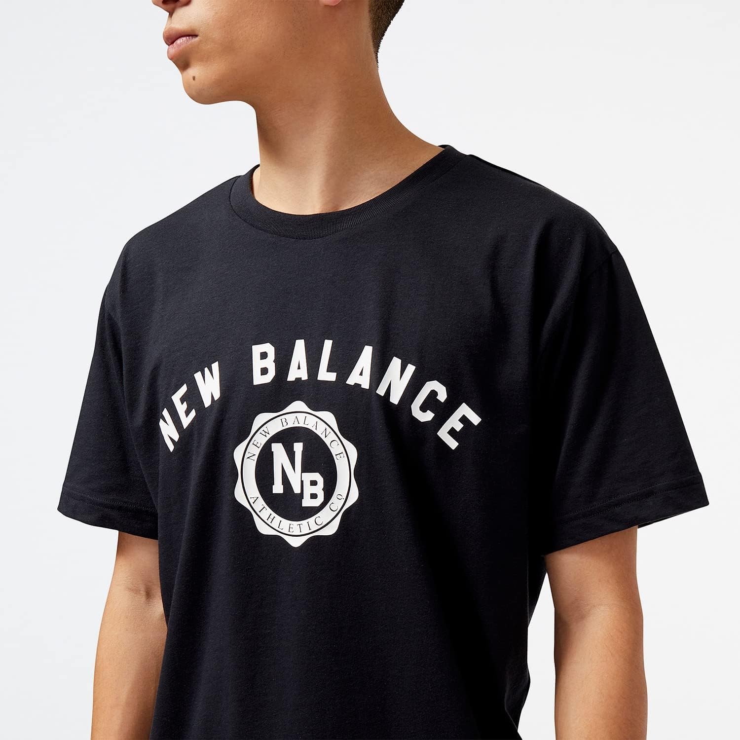 Neues Gleichgewicht Herren-Baumwolltrikot Kurzarmdrucken T-Shirt – Bild 4