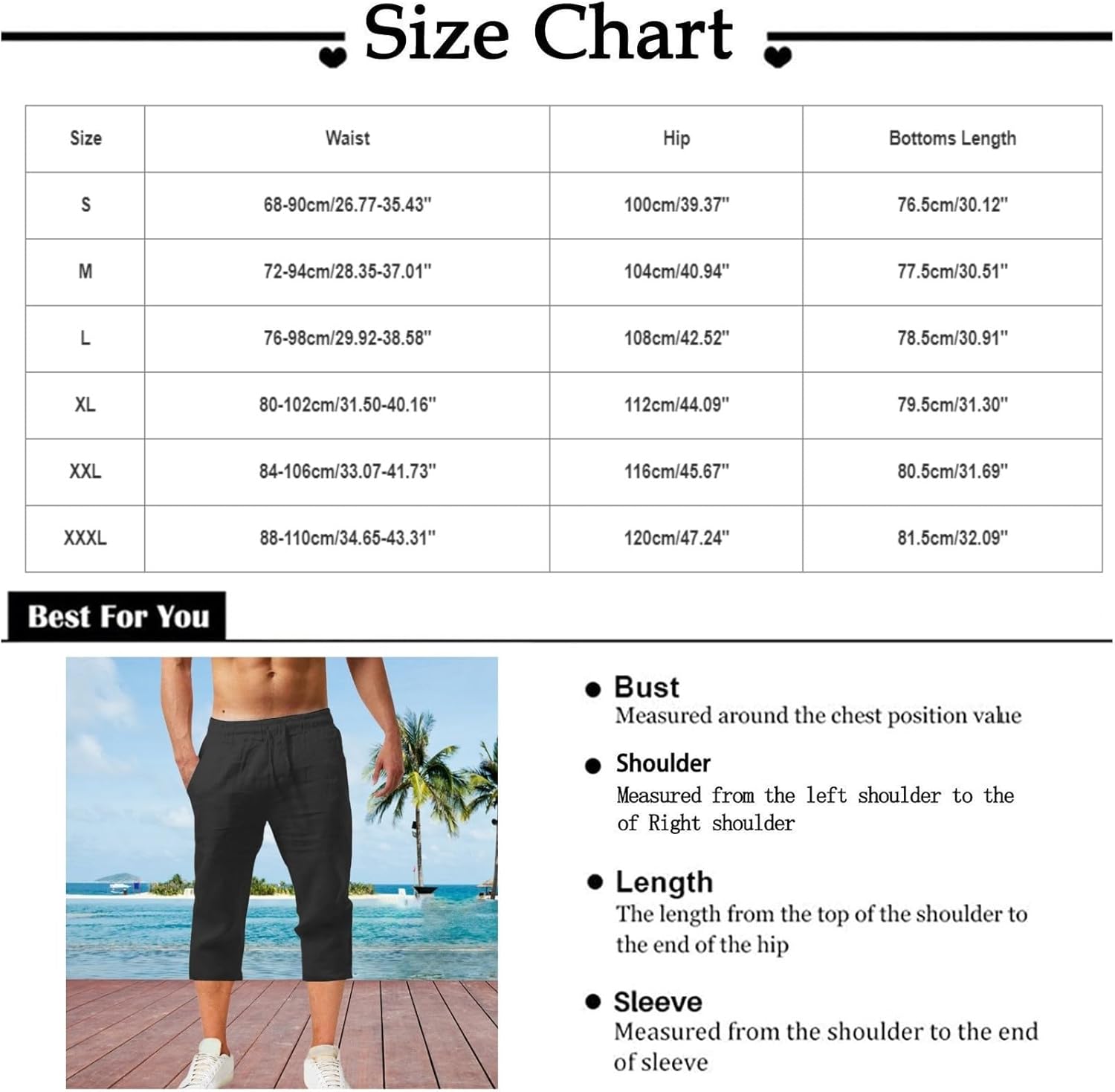 Sommer Freizeit -Leinen Shorts Herren -Strandshorts mit Taschen Ladung Leichte Hose Leinenhosen Kurzer elastischer Taille Running Shorts Herren -Jogging Bottoms Fitness -Hosen Sportshorts Sport Shorts – Bild 6