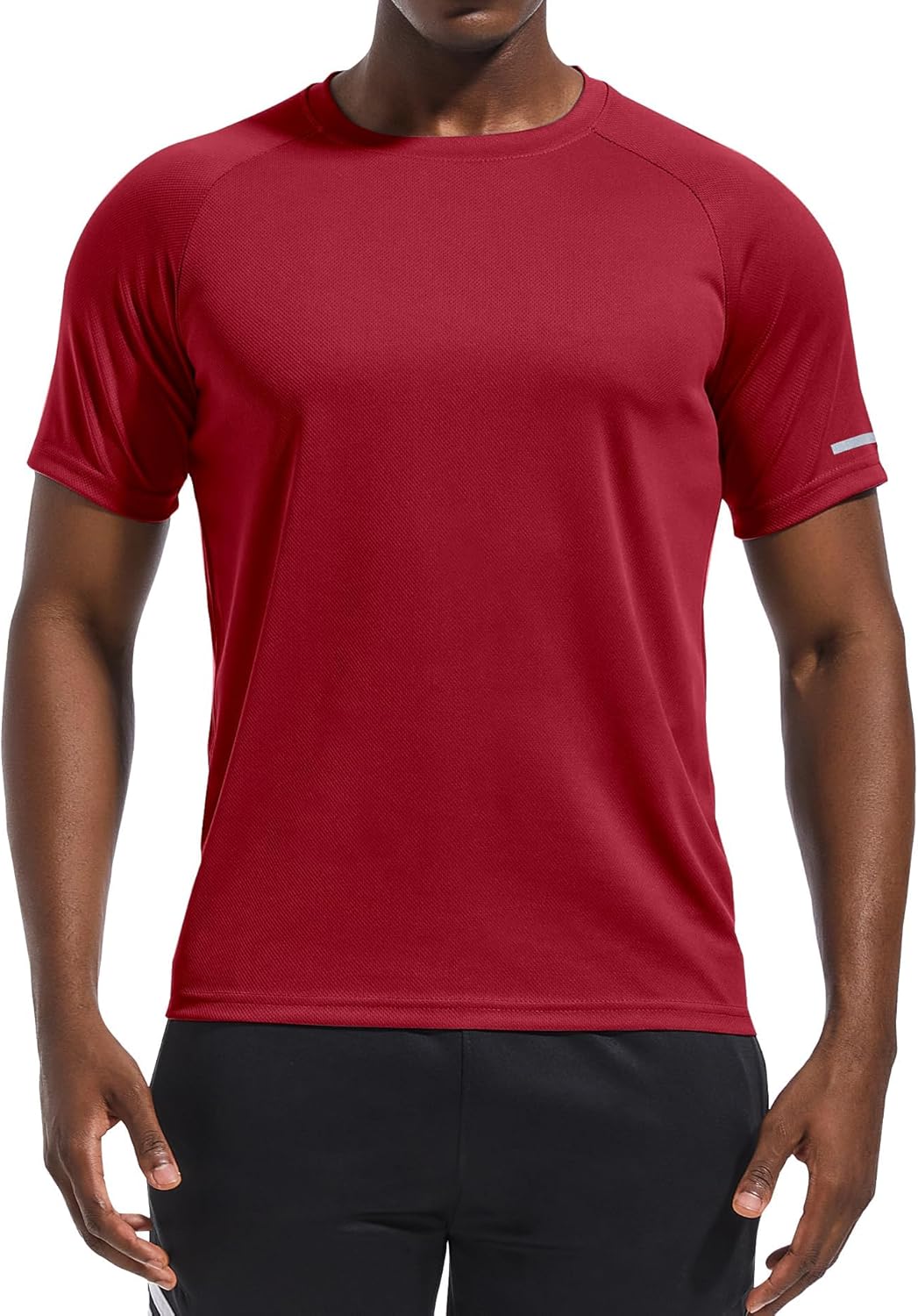 Holure Herren Sports T-Shirts, atmungsaktiv, schnell trocknend, kurzärmelig, funktional, für Laufen, Sommerfitness, Training, Wandern, Training, Bodybuilding, Packung von 3 oder 5 – Bild 2