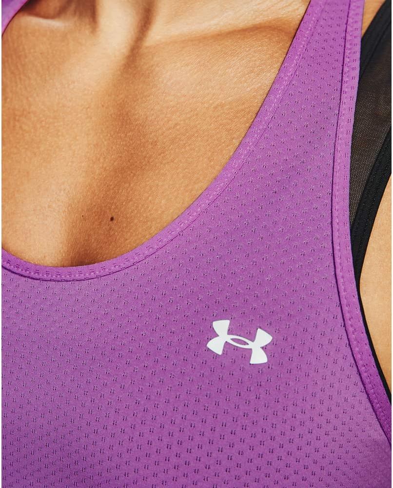 Under Armour Women UA Heatgear Racer, enge Frauenweste mit weichem Gefühl, schlankes ärmelloses T-Shirt für Frauen mit Grafikdesign – Bild 7