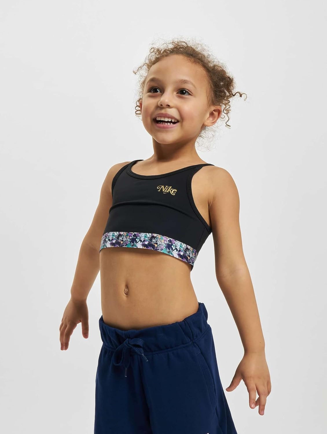 Nike Women's Trophy Sport Bra XL Schwarz/Metallic Gold, Schwarz/Metallic Gold – Bild 3