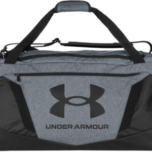 Under Armour Unbestreitbar 5.0 Duffel, Unisex Sportsack, Umhängetasche, Reisetasche, Farbe: Grau: -012 Heather Grau/Schwarz