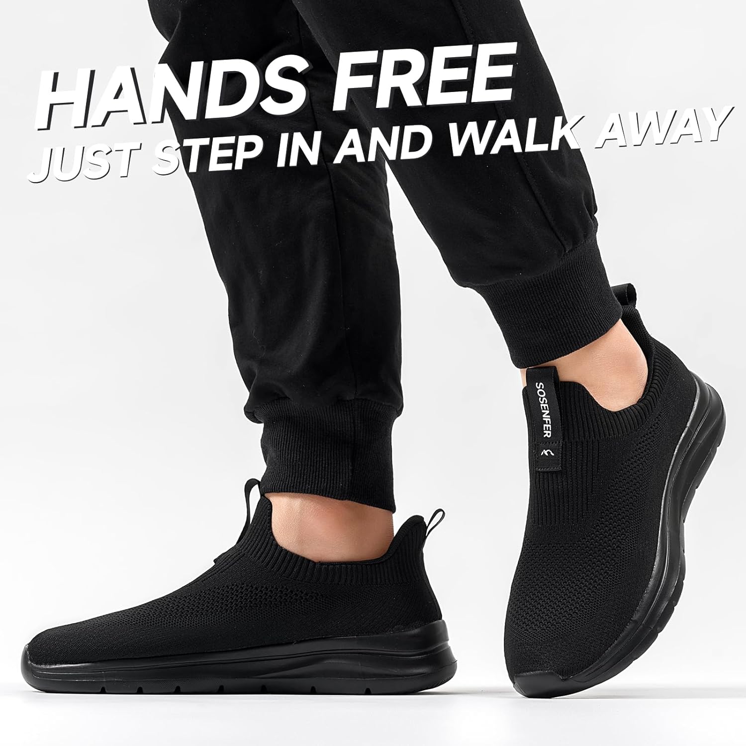 SOSENFERSFRECHSSCHLUSS DER TRAINGERS AMMEICHEN SHOOS VERMANNTRAGEN Ohne Schnürsenkel Trainer bequeme lässige Sportschuhe Leichte Fitnessstudio Wanderschuhe für Männer – Bild 5