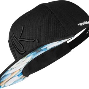 Nebelkind Snapback Cap Männer Frauen schwarze Einstellbare Unisex-hochwertige Baseball-Kappe Trendy Streetwear Street Baseball-Kappe mit geraftem Höhepunkt, Retro