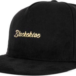 Blackskies Snapback Cap, Wildleder Camo Denim Visor Flanell, Unisex Premium Baseball Cap, Wollmütze