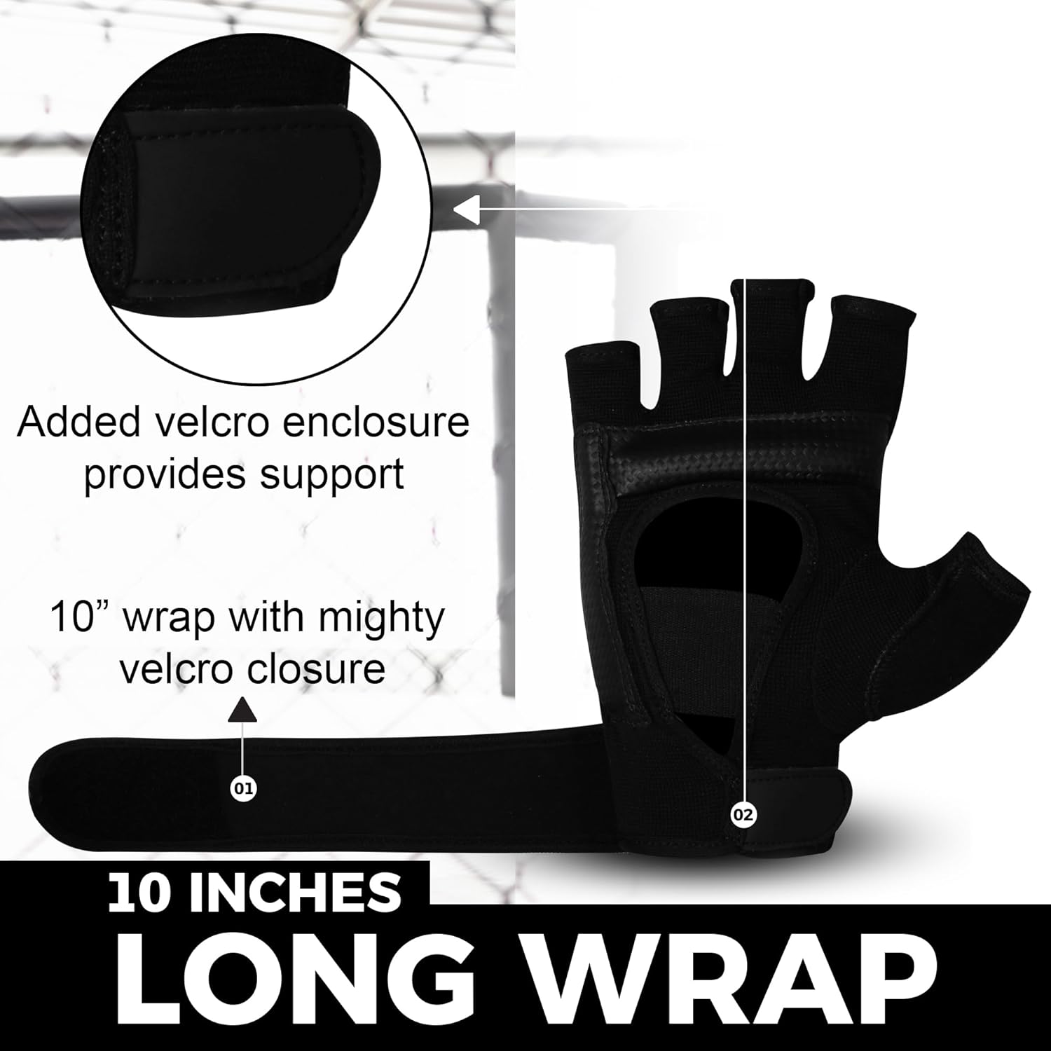 Sawans Boxhandschuhe für Männer Frauen Boxhandhandschuhe Grappling Handschuhe Karate Leichtes Taekwondo Halfinger Kickboxing Sparring Martial Arts Muay Thai – Bild 3