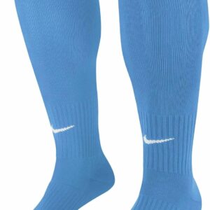 Nike gepolstert Knie High SX5728-100; Unisex Sports Socken, White, 38-42 EU (5-8 UK).