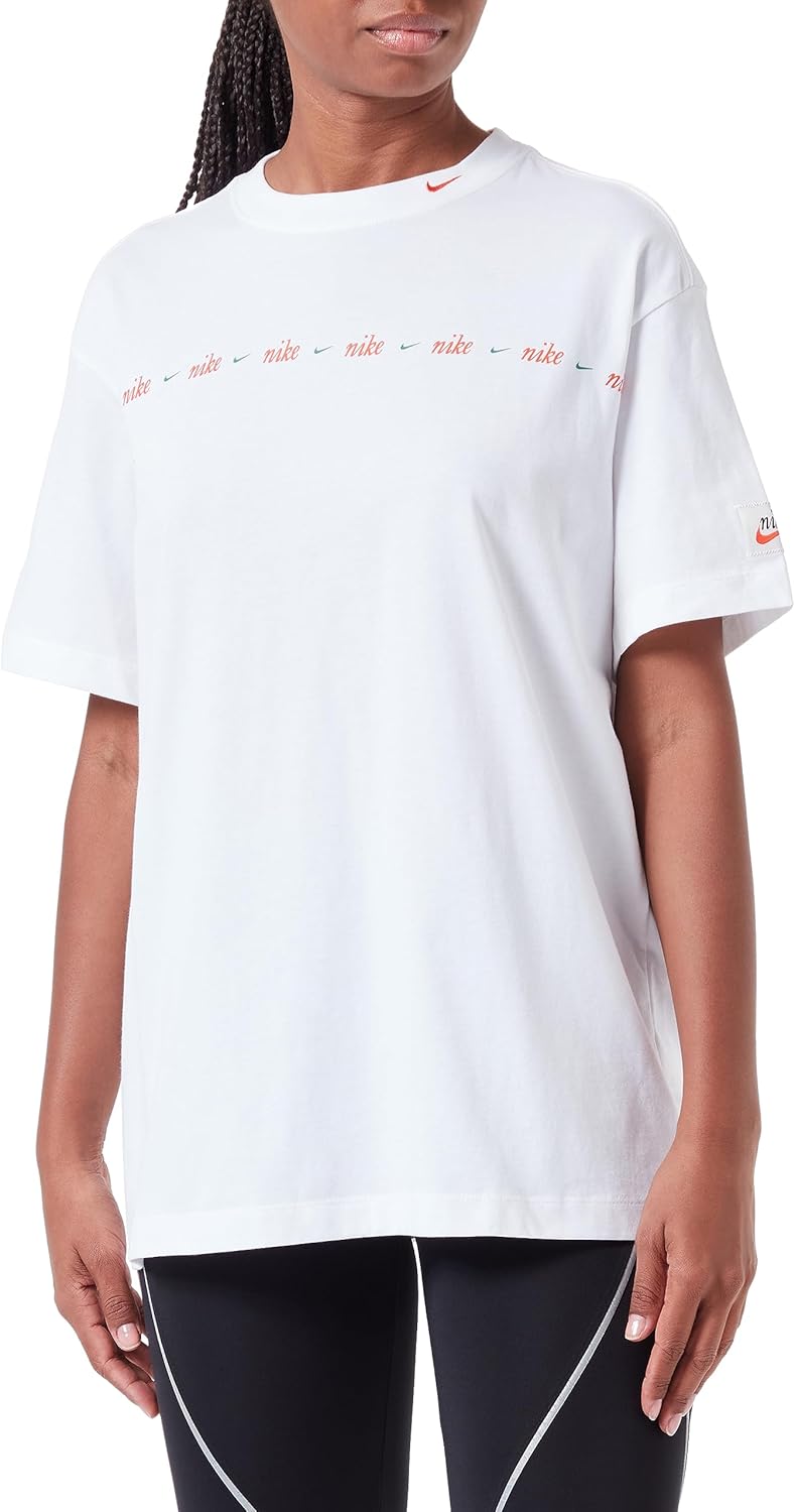Nike Women's W NSW BF Swoosh SSNL T-Shirt