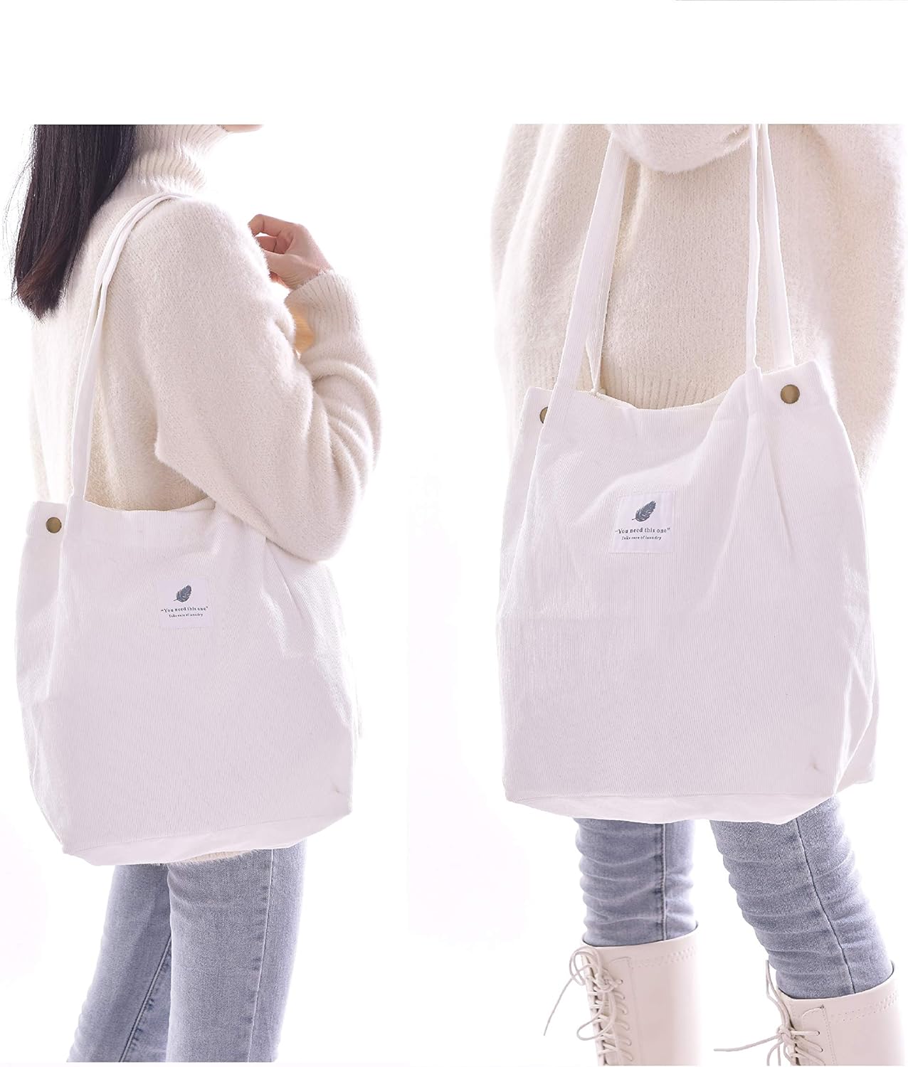 Große Cord -Bag Damen Ultralight -Umhängetasche für Frauen – Bild 6