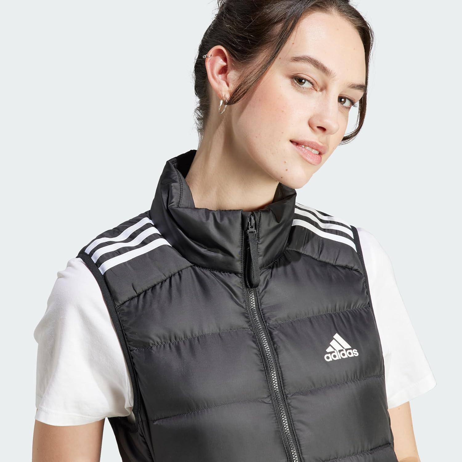 Adidas Female Female Essentials 3-Stripes Light Down Weste Down Jacket – Bild 3