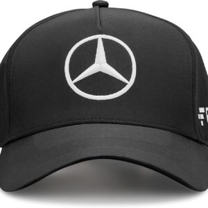 Mercedes AMG Petronas Formel 1 -Team – Offizielle Formel -1 -Warensammlung – George Russell Team Cap 2022 – Schwarz – Größe: Einen Größe