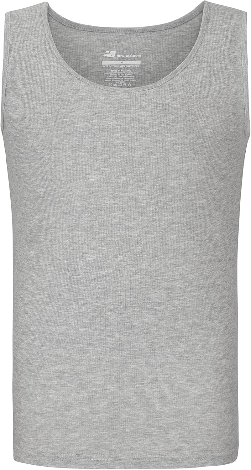 New Balance Herren -Baumwoll -Performance Rib Tank Top Weste – Bild 4