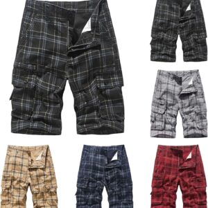 Cargo Shorts Herren Baumwolle Kurzfrachthose gedruckt gedruckte Männer Shorts Outdoor Casual Sports Shorts Regelmäßig geschnitten
