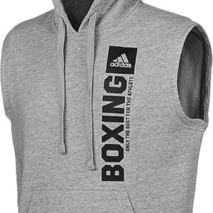 Adidas Herren Community vertikaler Hoody ärmellose Boxkartuathaarhülse