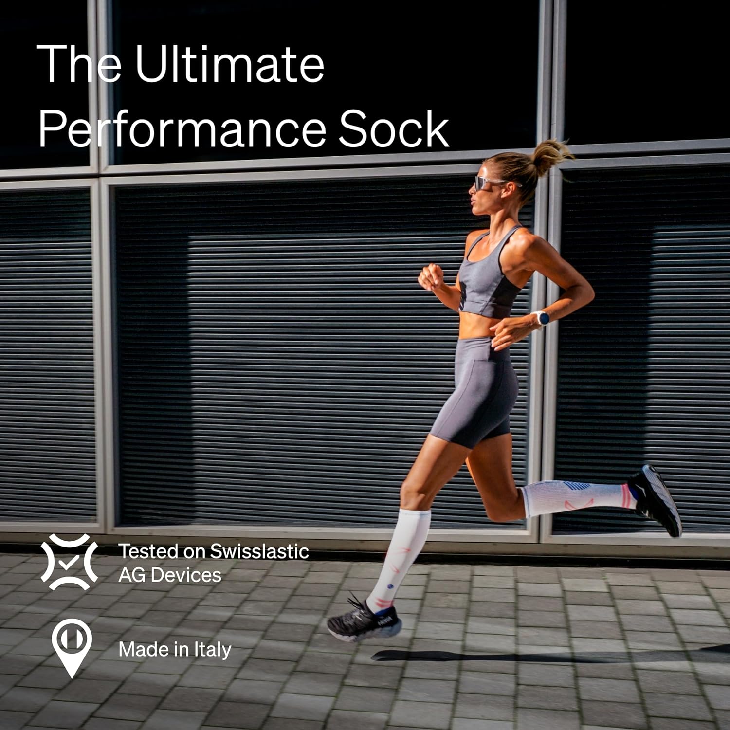 STOX Energy Socks, Women's Running Socks, Compression Class 23-32 mmHg, Thin Footbed, Compression Stockings, Running Compression Socks, Support Stockings, Thrombosis Stockings, Compression Knee – Bild 5