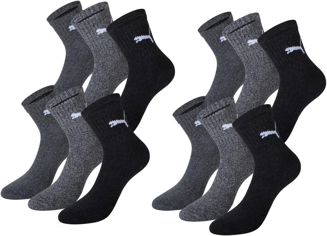 Puma Short Crew Erwachsene Sportsocken, 3 Paare - 35-38