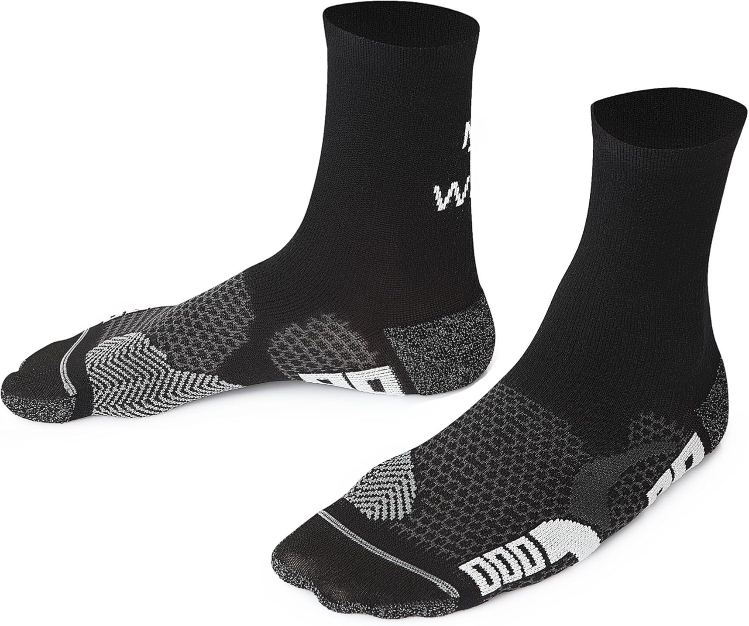 Todo Running Raid Running Socken für Männer und Frauen, Anti-Bubble-Polster, technische, farbenfrohe Laufsocken, lustiges Viertel und Crew, Laufsocken, Marathon, Trail, Joggen, Joggen – Bild 3