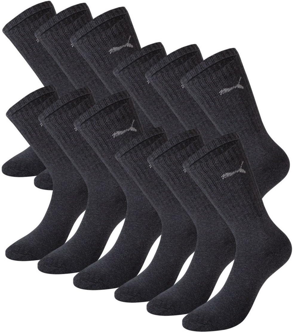 Puma Unisex Crew Socken Sportsocken mit Terry Einzelpackung von 12 Marine 321-43/46, Marine, Marine – Bild 2
