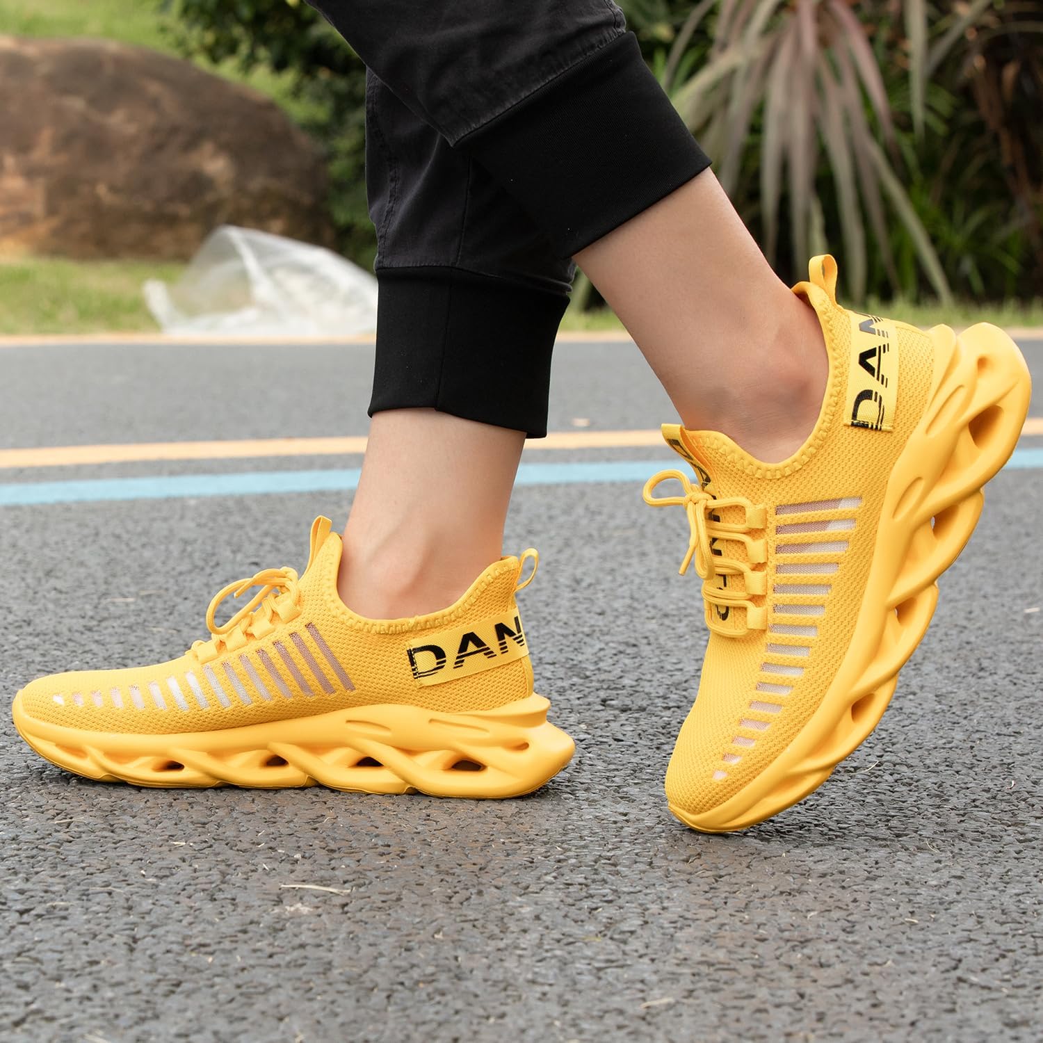 Dannto Herren/Damen-Laufschuhe, Trainer, leichtes, atmungsaktives, rutschfeste Sportschuhe, modisches Fitnessstudio, Fitness, Outdoor, Straßenlaufschuhe – Bild 7