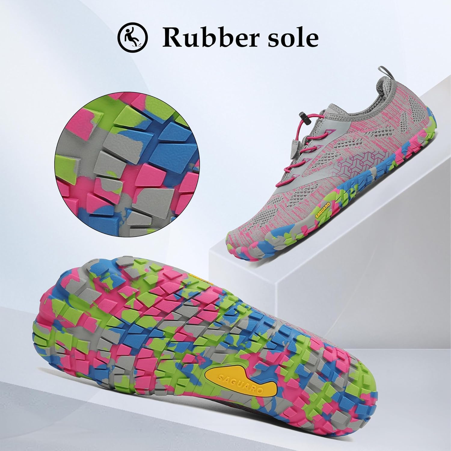 Saguaro Unisex Barefoot-Schuhe, Schnellrocknen, Badeschuhe, Trail-Laufschuhe für Outdoor-Sportarten, Minimalist – Bild 6