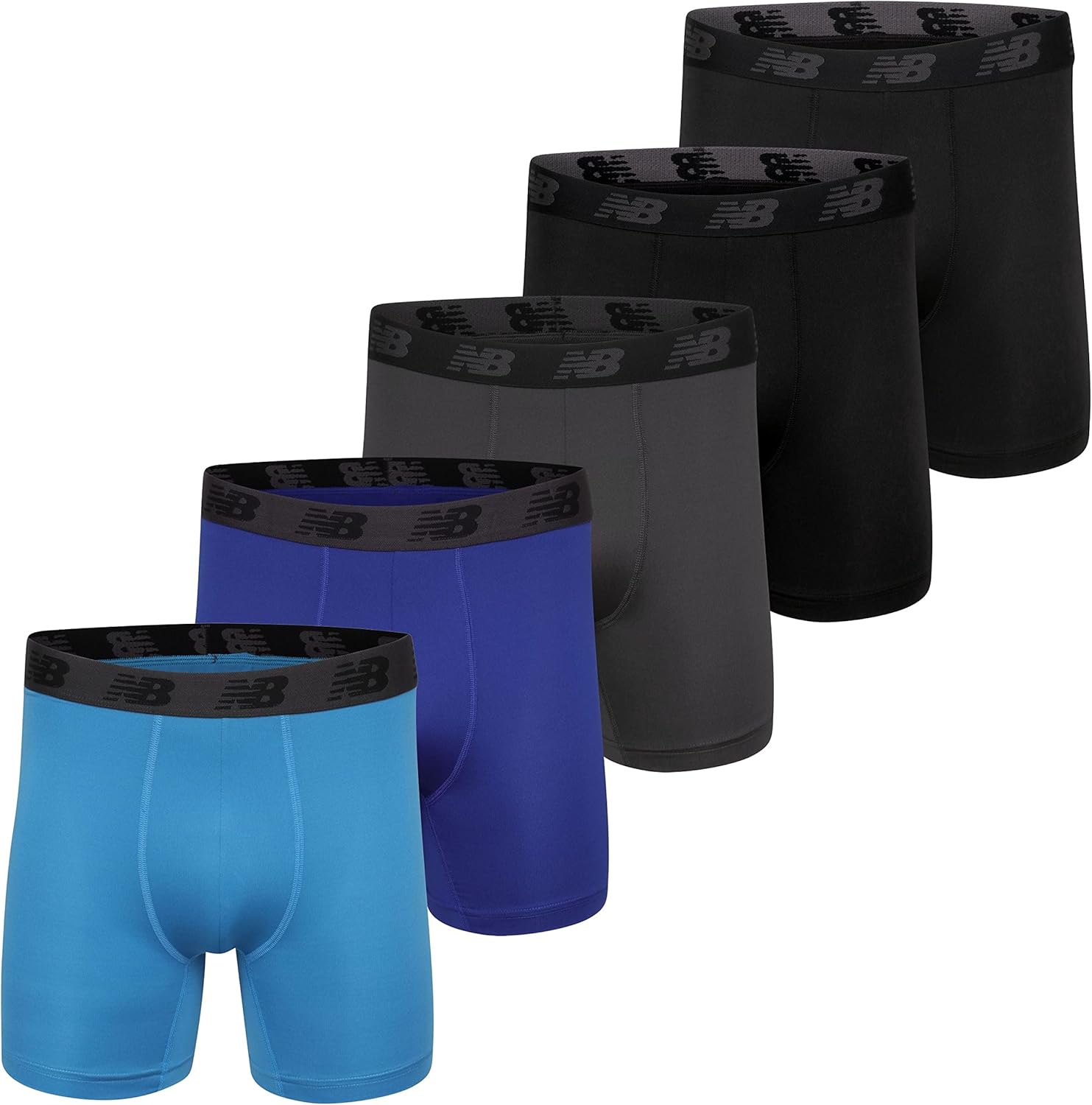 Neue Balance Herren -Boxer -Shorts mit konturierter Tasche