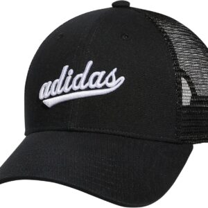 Adidas Frauen Mesh Trucker Hut, Schwarz / Weiß, eine Größe, Schwarz / Weiß