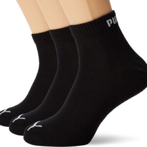 Puma Unisex Quarter Quarters Sports Socken Kurzsocken 6 Paare 251015 (Black, 47/49), 200-Black-3