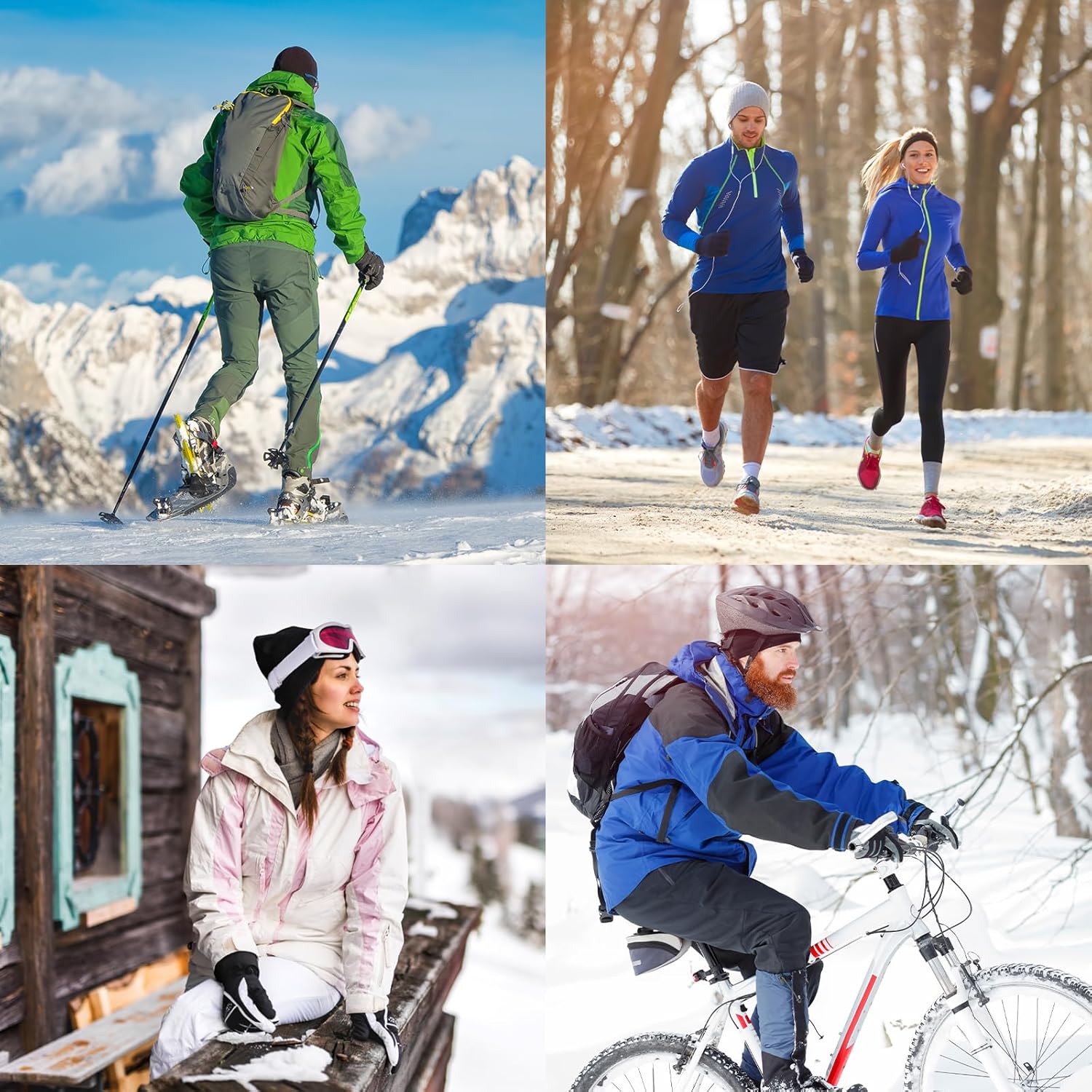 Alpidex Fleece Hut Running Hut Winter Running Fleece Hut funktionelle Hut Wärme Beanie Frauen Männer Radsporthelm Hut Outdoor Sporthut Unisex – Bild 7