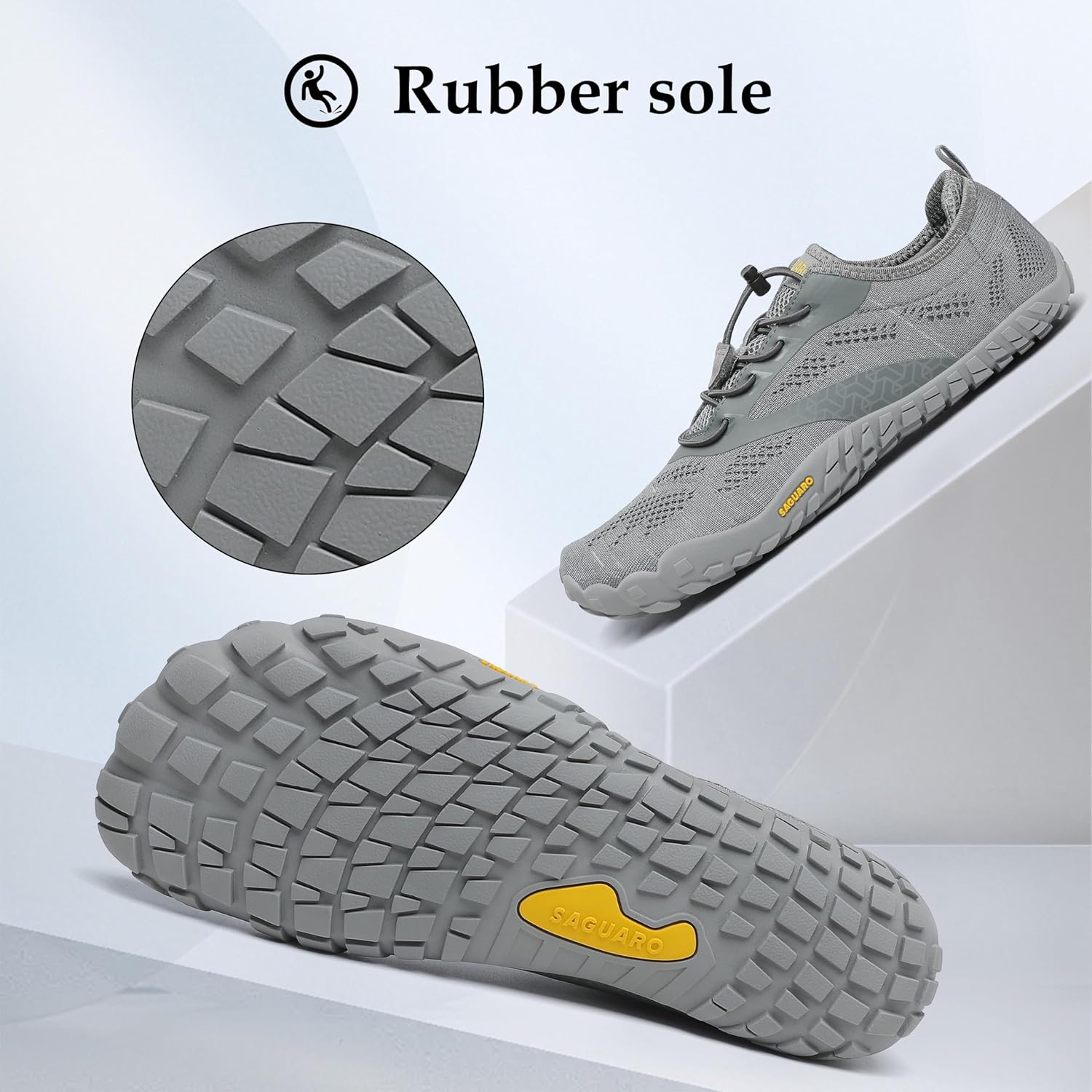 Saguaro Unisex Barefoot-Schuhe, Schnellrocknen, Badeschuhe, Trail-Laufschuhe für Outdoor-Sportarten, Minimalist – Bild 6