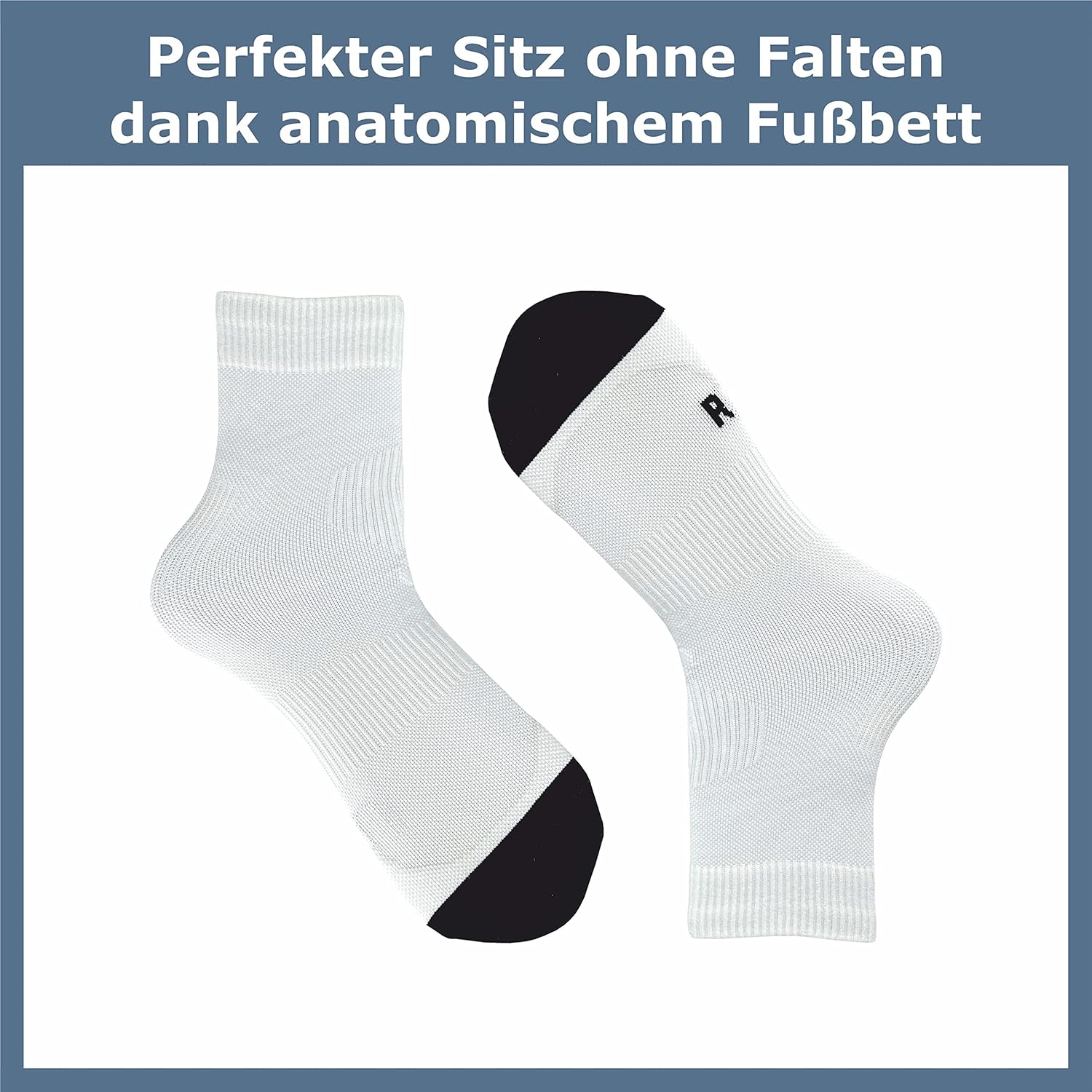 Gawilo 5 Paare von Männern Laufsocken mit Kompressionsportsocken Anti-Blasen-Schutz atmungsaktiv und Feuchtigkeitsregulierung – Bild 6