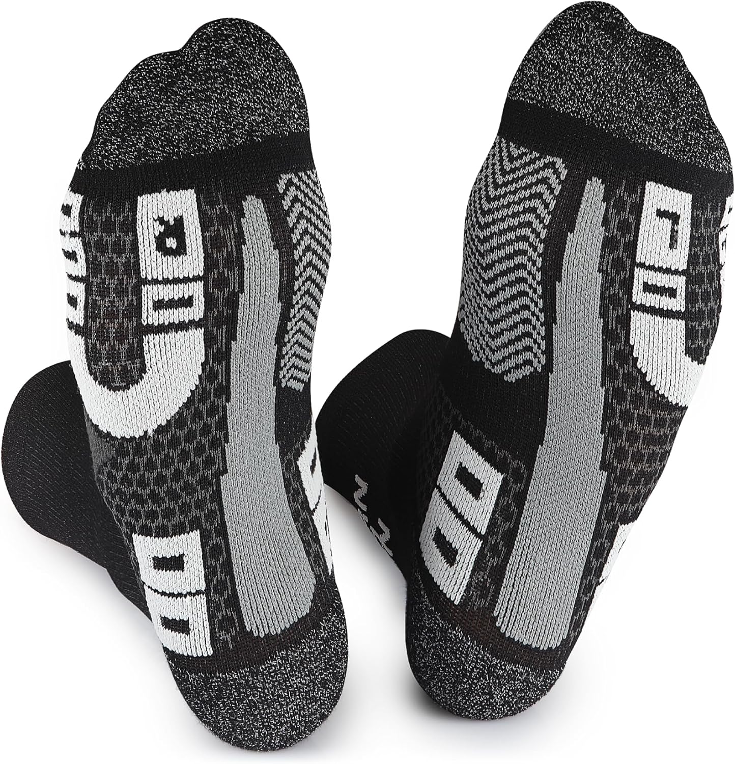 Todo Running Raid Running Socken für Männer und Frauen, Anti-Bubble-Polster, technische, farbenfrohe Laufsocken, lustiges Viertel und Crew, Laufsocken, Marathon, Trail, Joggen, Joggen – Bild 5