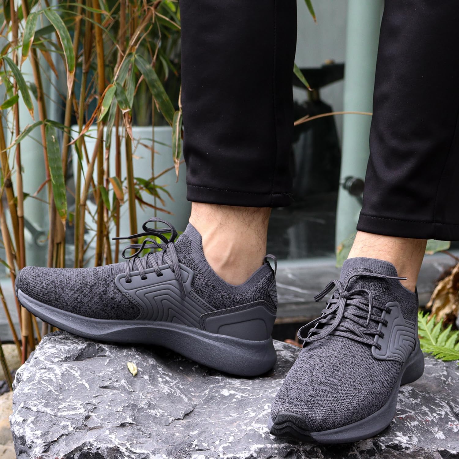 Sportschuhe Herren Turnschuhe Laufschuhe Sneaker Herren Schuhe Freizeit Walkingschuhe Straßenlaufschuhe Tennis Fitness Jogging Leichtgewichts Atmungsaktiv Schlüpfen Casual Schuhe – Bild 6