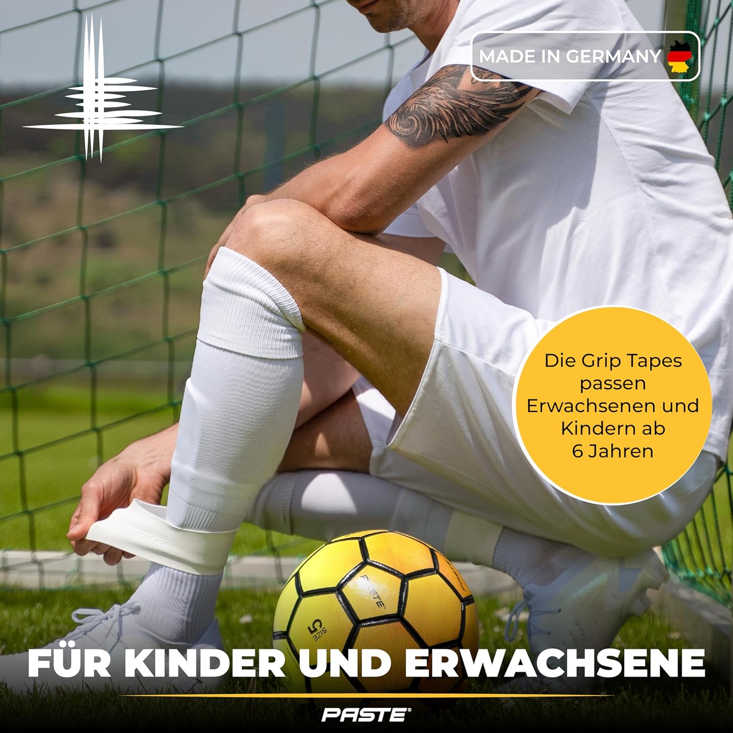 Paste ® Silicon Football Shin Pad Halter für Männer, Frauen und Kinder – Bild 7