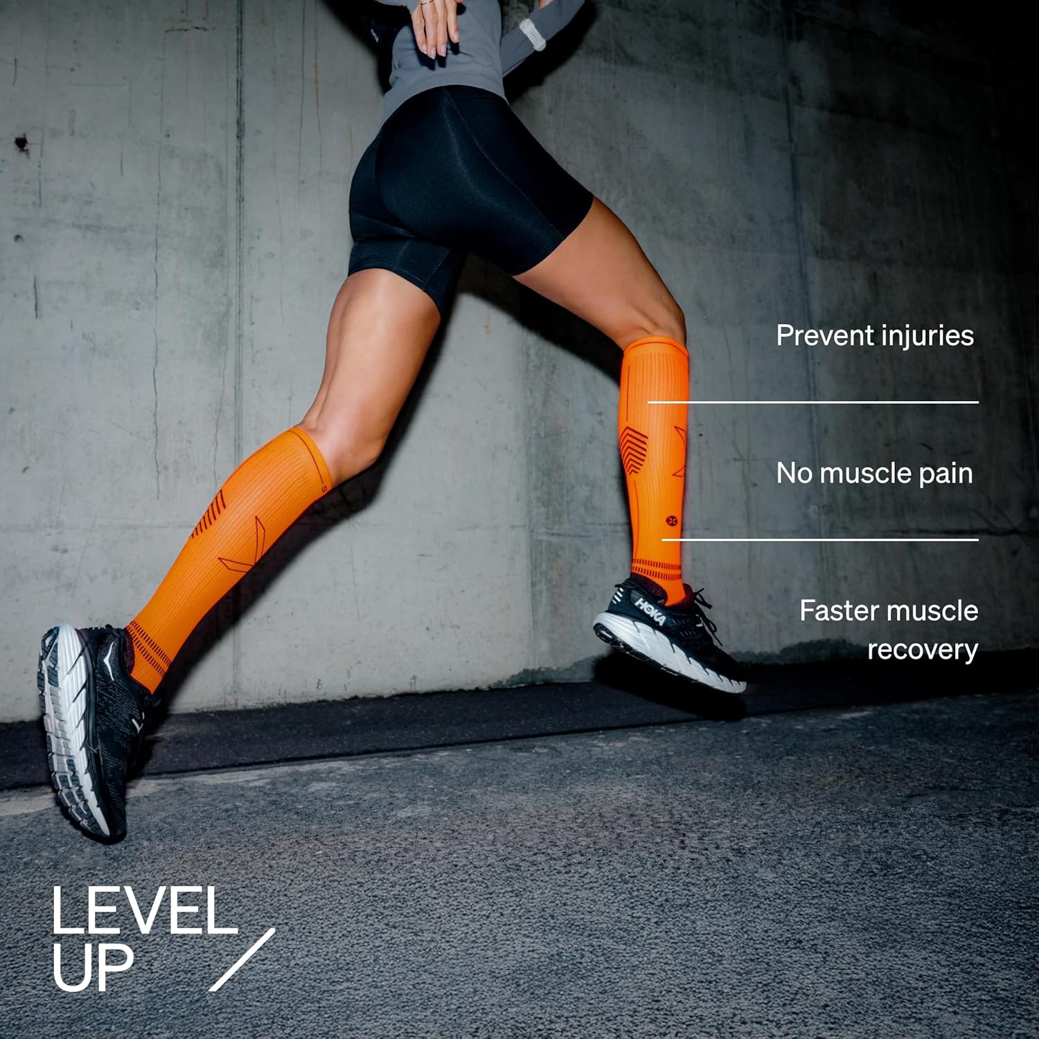 STOX Energy Socks, Women's Running Socks, Compression Class 23-32 mmHg, Thin Footbed, Compression Stockings, Running Compression Socks, Support Stockings, Thrombosis Stockings, Compression Knee – Bild 3