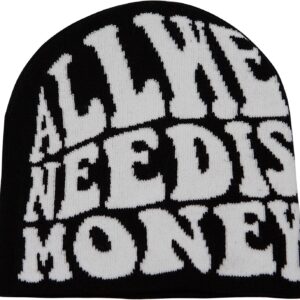 Yameize Beanie Hut Männer Frauen Brief Print Hut Slouchy Schädel Cap Winter Strick Hut Hip Hop Fashion Mütze