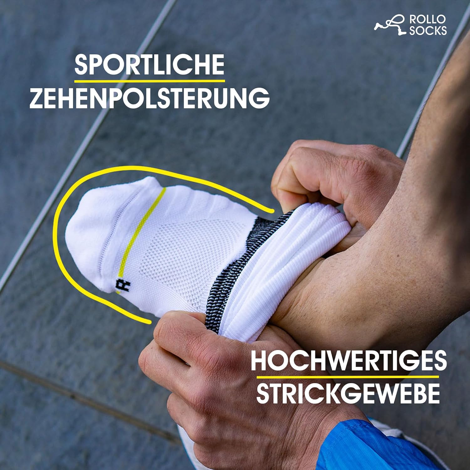 Team 5.0 - Laufen Socken mit gezielter Komprimierung, Laufen, Knöchelunterstützung, Verbandknöchel, Sportsocken, geeignet für jeden Sport geeignet – Bild 3