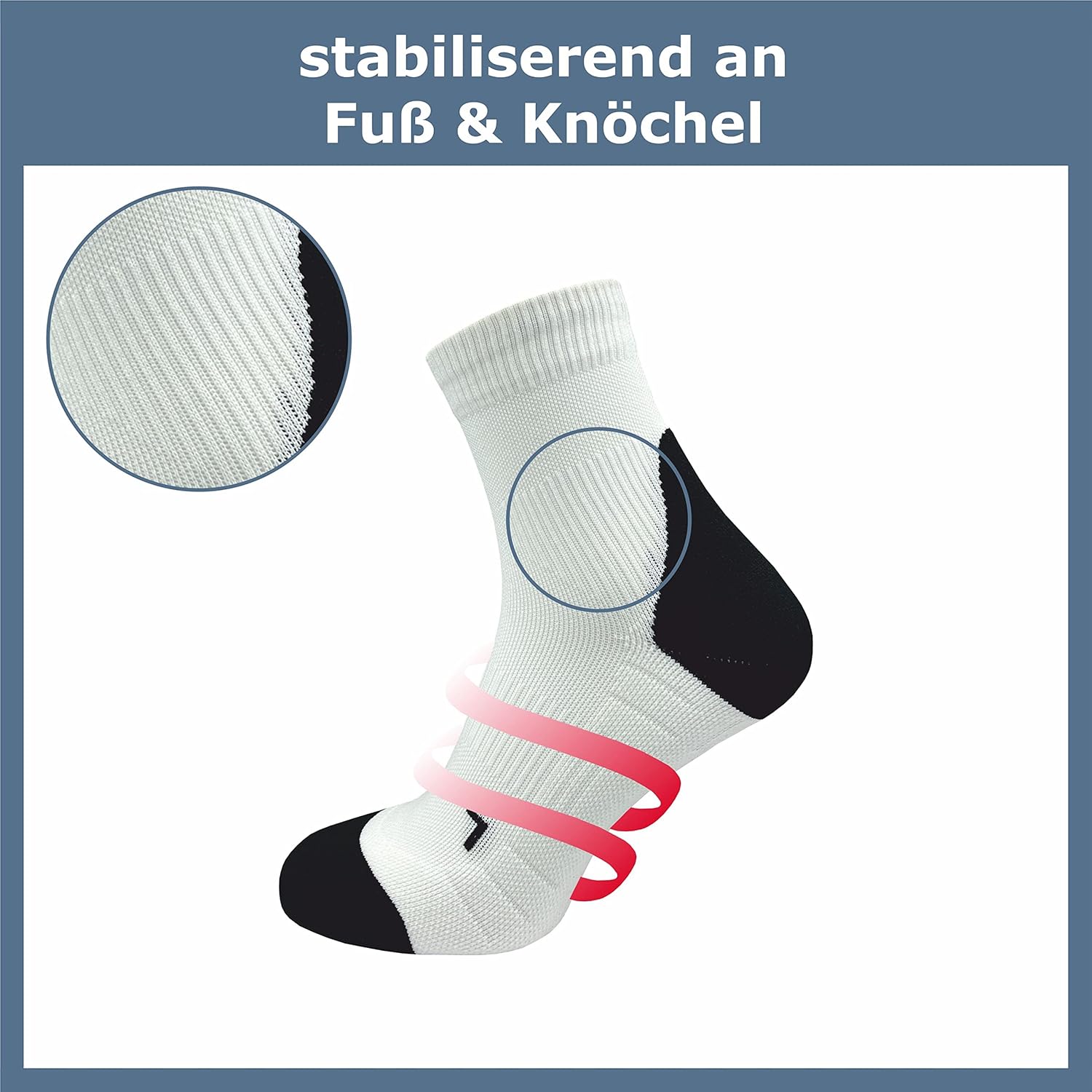 Gawilo 5 Paare von Männern Laufsocken mit Kompressionsportsocken Anti-Blasen-Schutz atmungsaktiv und Feuchtigkeitsregulierung – Bild 5